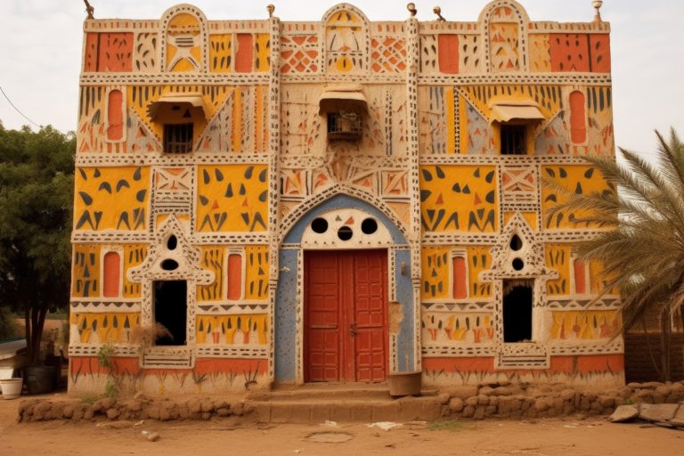 egyptian house with clay tiles